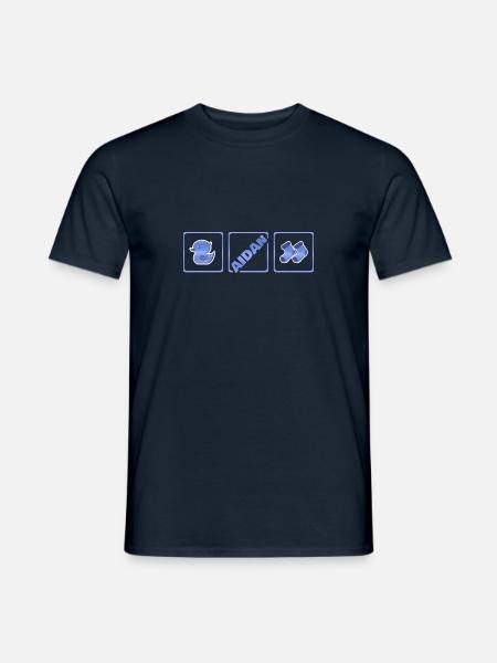 Geburt Aidan - Männer T-Shirt - Navy