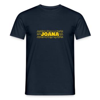First name Joana - Men's T-Shirt - navy - Front - AI Model Male 178 light (178cm)