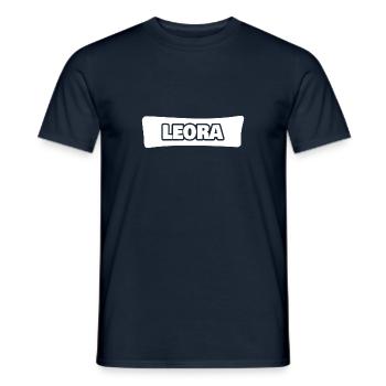 Leora comme nom - T-shirt homme - marine - Devant - AI Model Male 178 light (178cm)
