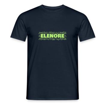 Prénom Elenore - T-shirt homme - marine - Devant - AI Model Male 178 light (178cm)