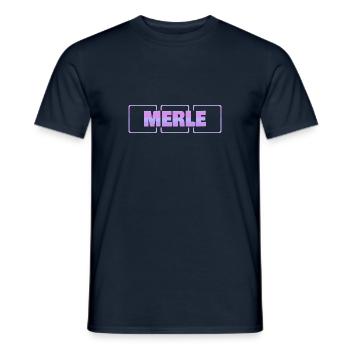 Merle as pregnancy - Men's T-Shirt - navy - Front - AI Model Male 178 light (178cm)