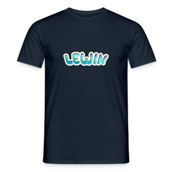 Lewin as a job - Men's T-Shirt - navy - Front - AI Model Male 178 light (178cm)