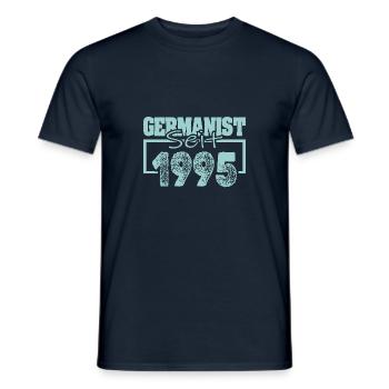 Job 1995 - Men's T-Shirt - navy - Front - AI Model Male 178 light (178cm)