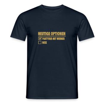 Werner - Männer T-Shirt - Navy - Vorne - AI Model Male 178 light (178cm)