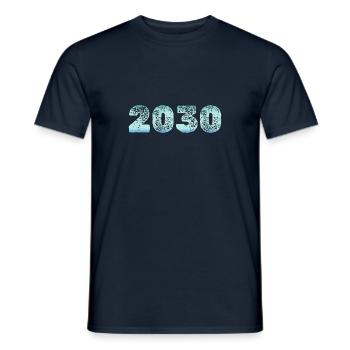 Cold 2030 - Männer T-Shirt - Navy - Vorne - AI Model Male 178 light (178cm)