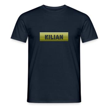 Prénom Kilian - T-shirt homme - marine - Devant - AI Model Male 178 light (178cm)