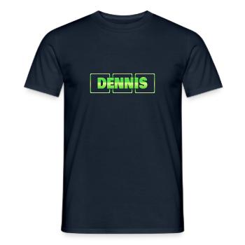 Gift for Dennis - Men's T-Shirt - navy - Front - AI Model Male 178 light (178cm)