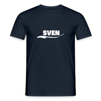 Prénom sven - T-shirt homme - marine - Devant - AI Model Male 178 light (178cm)