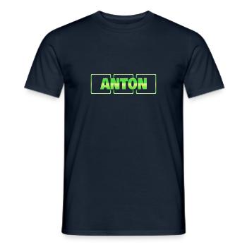 Cadeau pour Anton - T-shirt homme - marine - Devant - AI Model Male 178 light (178cm)