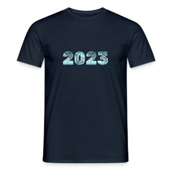 Cold 2023 - Männer T-Shirt - Navy - Vorne - AI Model Male 178 light (178cm)