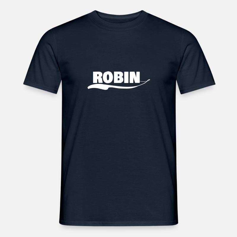 Vorname robin - Männer T-Shirt - Navy