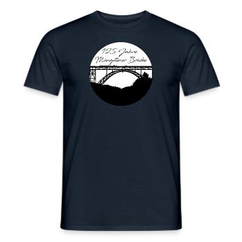 Müngstener Brücke,solingen,125 jahre - Männer T-Shirt - Navy - Vorne - AI Model Male 178 light (178cm)