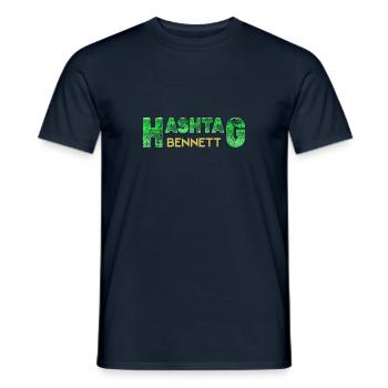 First name Bennett - Men's T-Shirt - navy - Front - AI Model Male 178 light (178cm)