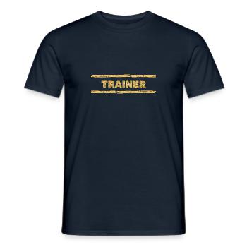 Trainer als Beruf - Männer T-Shirt - Navy - Vorne - AI Model Male 178 light (178cm)
