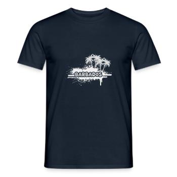 Tourisme Barbade - T-shirt homme - marine - Devant - AI Model Male 178 light (178cm)