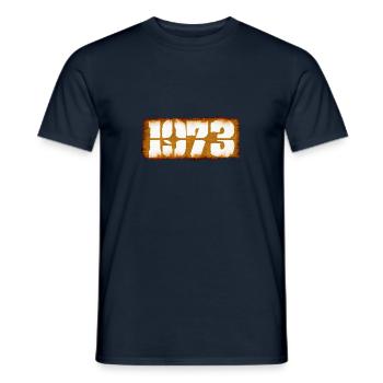 1973 - Men's T-Shirt - navy - Front - AI Model Male 178 light (178cm)