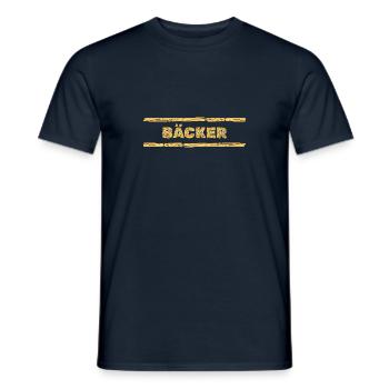 Gift for baker - Men's T-Shirt - navy - Front - AI Model Male 178 light (178cm)
