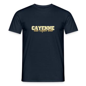 Cadeau pour Cayenne - T-shirt homme - marine - Devant - AI Model Male 178 light (178cm)
