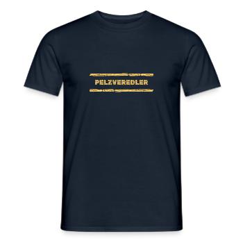 Fur Finisher - Men's T-Shirt - navy - Front - AI Model Male 178 light (178cm)