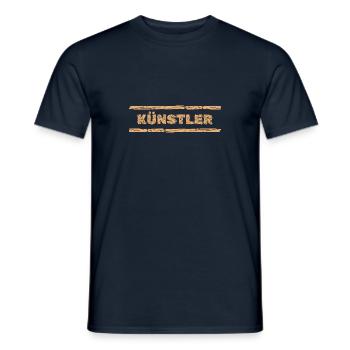 Profession : Artiste - T-shirt homme - marine - Devant - AI Model Male 178 light (178cm)