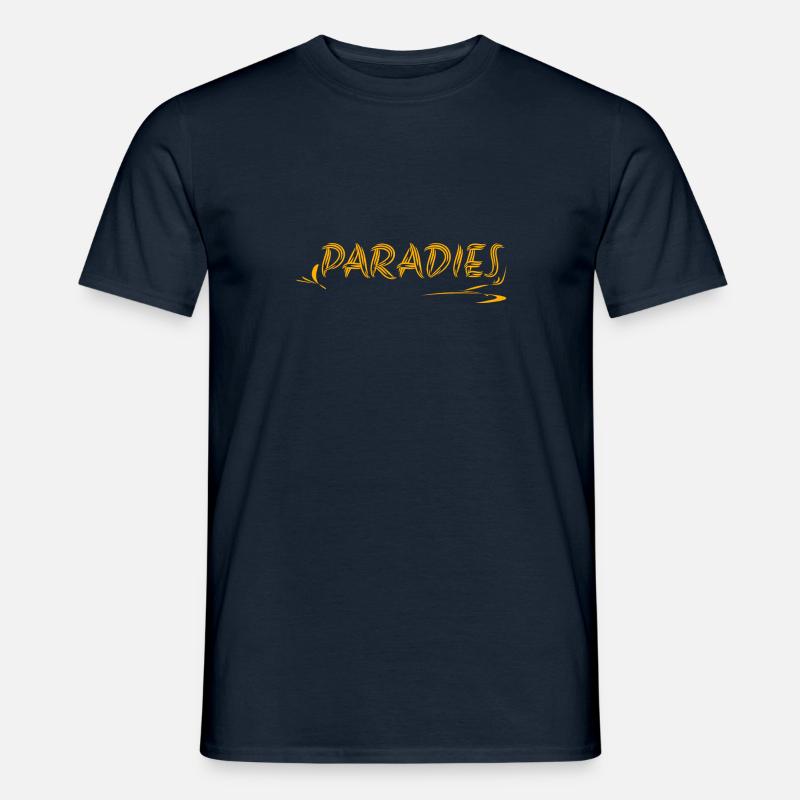 Paradies Paradies - Männer T-Shirt - Navy