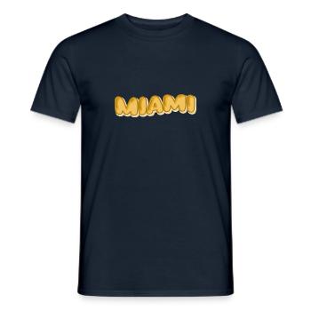 Miami als Urlaub - Männer T-Shirt - Navy - Vorne - AI Model Male 178 light (178cm)