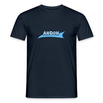 Vorname Andon - Männer T-Shirt - Navy - Vorne - AI Model Male 178 light (178cm)