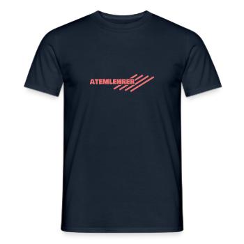 Arbeitsplatz Atemlehrer - Männer T-Shirt - Navy - Vorne - AI Model Male 178 light (178cm)