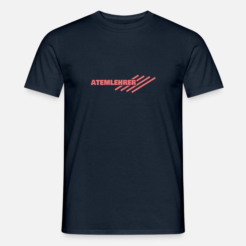 Arbeitsplatz Atemlehrer - Männer T-Shirt - Navy