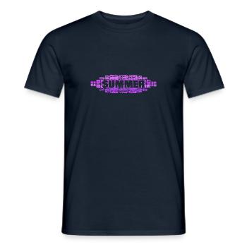 Summer - Männer T-Shirt - Navy - Vorne - AI Model Male 178 light (178cm)