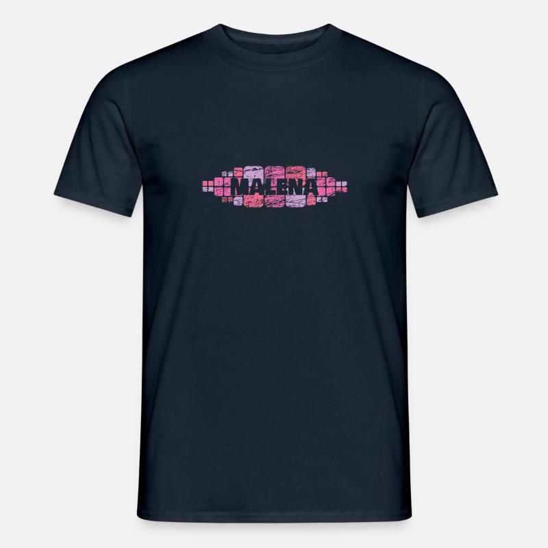 Malena - Männer T-Shirt - Navy