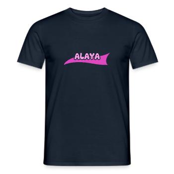 Vorname Alaya - Männer T-Shirt - Navy - Vorne - AI Model Male 178 light (178cm)