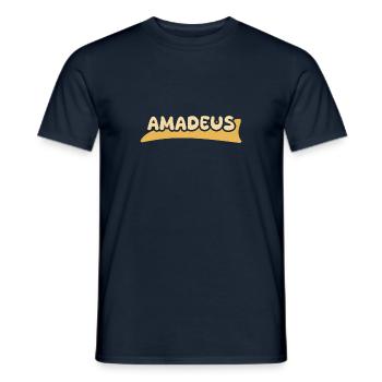 Vorname Amadeus - Männer T-Shirt - Navy - Vorne - AI Model Male 178 light (178cm)