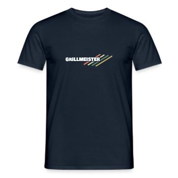 Arbeitsplatz Grillmeister - Männer T-Shirt - Navy - Vorne - AI Model Male 178 light (178cm)