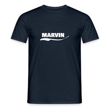 Marvin comme prénom - T-shirt homme - marine - Devant - AI Model Male 178 light (178cm)