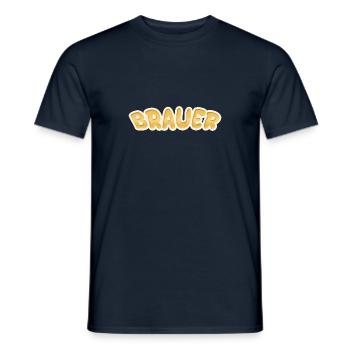 Brauer - Männer T-Shirt - Navy - Vorne - AI Model Male 178 light (178cm)