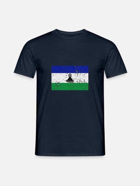 Lesotho Lesotho - Männer T-Shirt - Navy