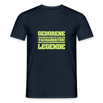 Beruf Facharbeiter - Männer T-Shirt - Navy - Vorne - AI Model Male 178 light (178cm)
