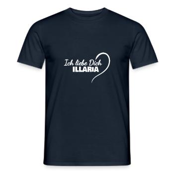 Cadeau pour Illaria - T-shirt homme - marine - Devant - AI Model Male 178 light (178cm)