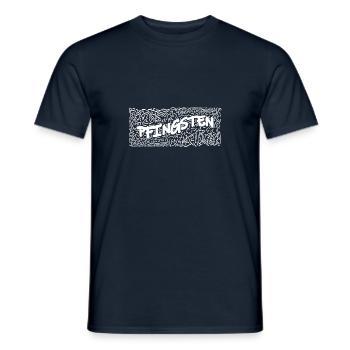 Pfingsten in den Pfingstferien - Männer T-Shirt - Navy - Vorne - AI Model Male 178 light (178cm)