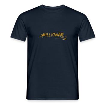 Geschenkidee Millionär - Männer T-Shirt - Navy - Vorne - AI Model Male 178 light (178cm)