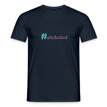 griechenland - Männer T-Shirt - Navy - Vorne - AI Model Male 178 light (178cm)