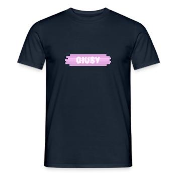 Woman's name Giusy - Men's T-Shirt - navy - Front - AI Model Male 178 light (178cm)
