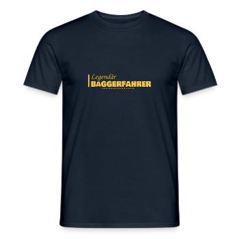 Cadeau pour le conducteur d’excavatrice - T-shirt homme - marine - Devant - AI Model Male 178 light (178cm)