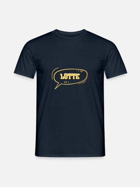 First name Lotte - Men's T-Shirt - navy