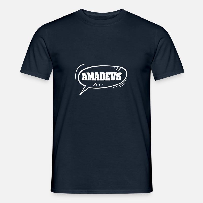 Vorname Amadeus - Männer T-Shirt - Navy
