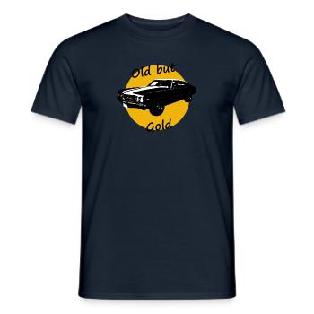 Oldtimer, Old but Gold - Männer T-Shirt - Navy - Vorne - AI Model Male 178 light (178cm)