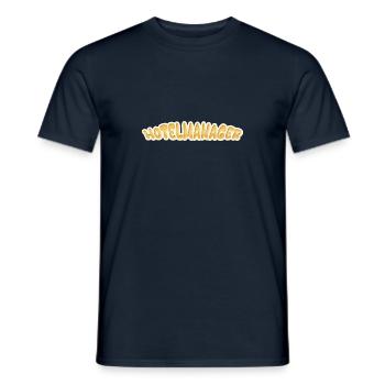 Job Hotel Manager - Men's T-Shirt - navy - Front - AI Model Male 178 light (178cm)