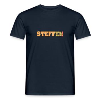 Geschenkidee Steffen - Männer T-Shirt - Navy - Vorne - AI Model Male 178 light (178cm)