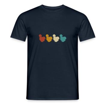 Silk Chicken Silk Chicken Silkie Chicken Gift - Men's T-Shirt - navy - Front - AI Model Male 178 light (178cm)